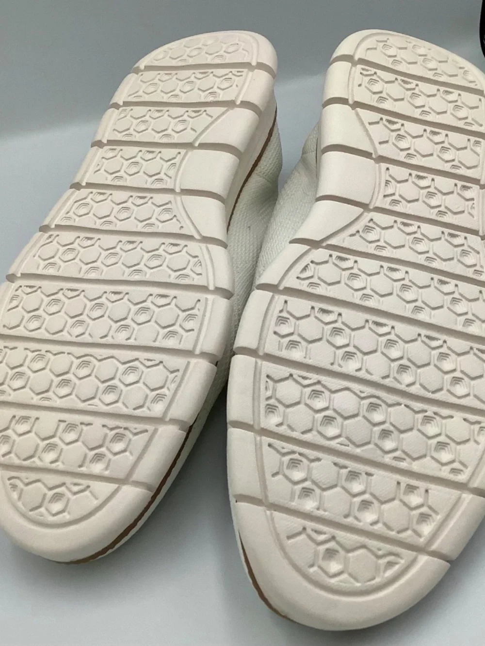 White Knit Lace Up Men's Breathable Lightweight Casual Sneakers Size 47